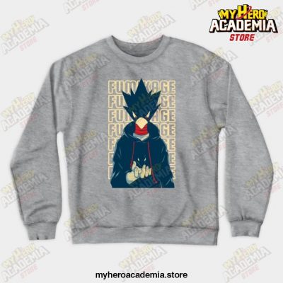 Anime Mha Fumikage Tokoyami Crewneck Sweatshirt Gray / S