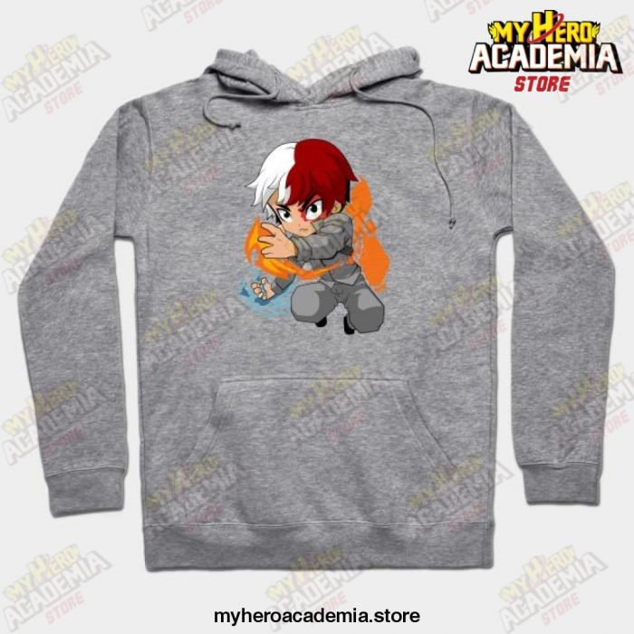 Anime Mha Todoroki Shoto Hoodie Gray / S