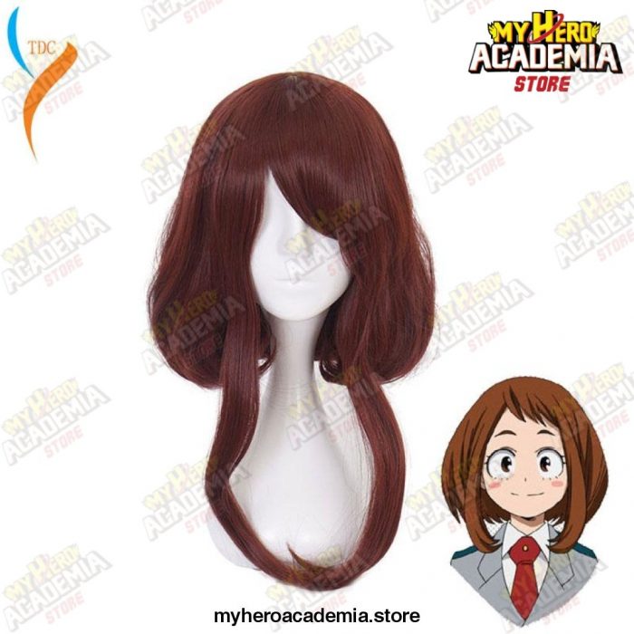 Anime My Hero Academia Boku No Hiro Akademia Uraraka Ochako Short Brown Bobo Heat Resistant Cosplay