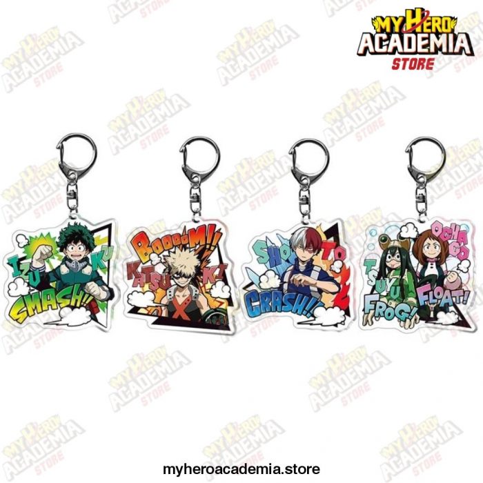 Anime My Hero Academia Boku No Keychain Acrylic Keyring Key Chain Pendants
