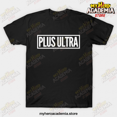 Anime Plus Ultra Mha T-Shirt Black / S
