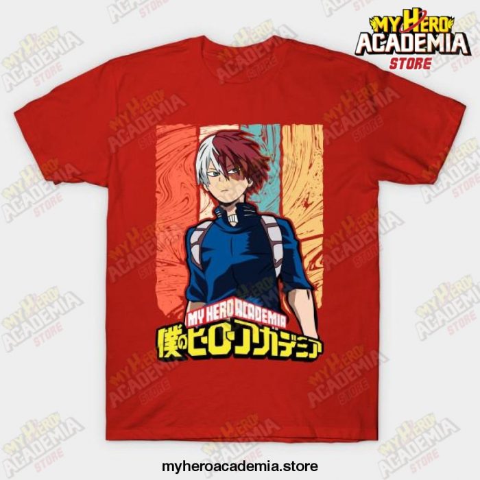Anime Shoto Todoroki - My Hero Academia T-Shirt Red / S