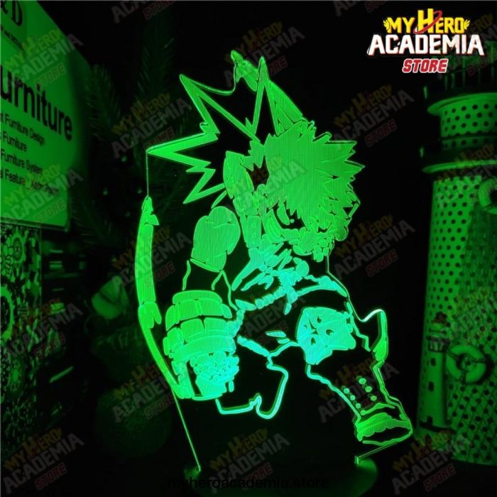 Boku No Hero Academia Bakugou Katsuki 3D Anime Lamp Illusion Led Nightlights My Hero Academia Table