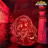 Boku No Hero Academia Ochaco Uraraka 3D Led Anime Lamp Nightlights My Hero Academia Visual Light