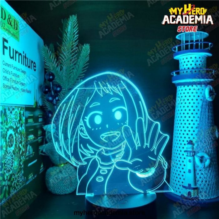 Boku No Hero Academia Ochaco Uraraka 3D Led Anime Lamp Nightlights My Hero Academia Visual Light