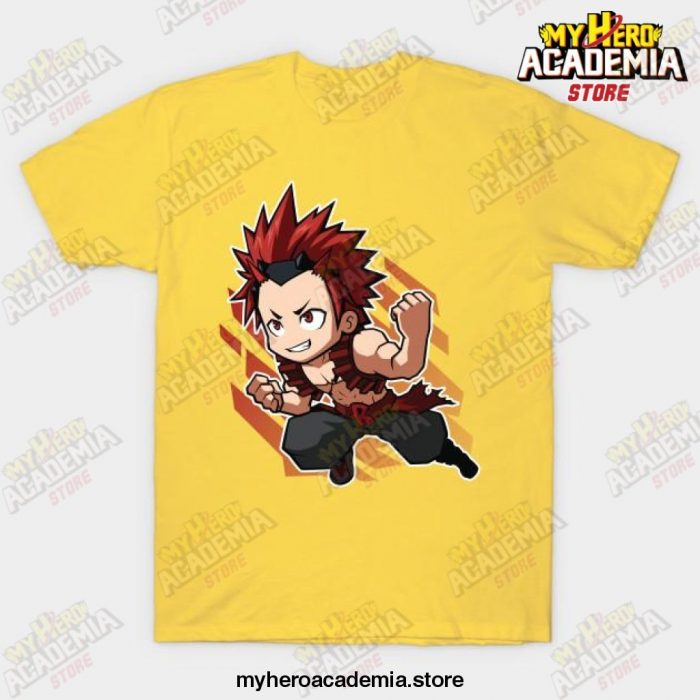 Eijiro Kirishima Chibi T-Shirt Yellow / S