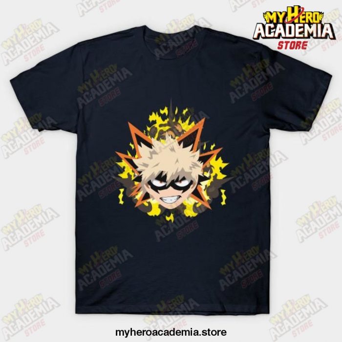 Katsuki Bakugo Explosion T-Shirt Navy Blue / S