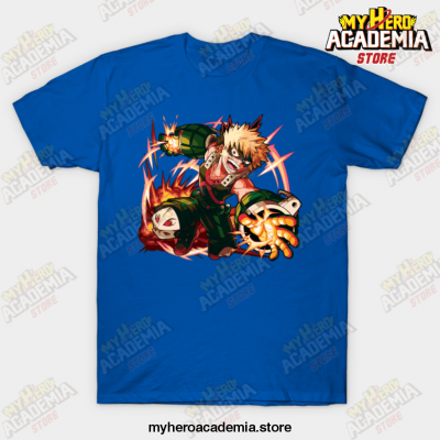 Mha Bakugo Katsuki T-Shirt Blue / S