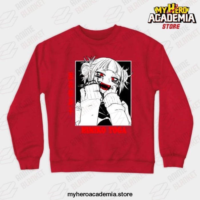 Mha Himiko Toga Bloody Crewneck Sweatshirt Red / S