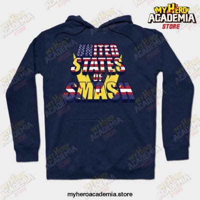 Mha United States Of Smash Hoodie Navy Blue / S