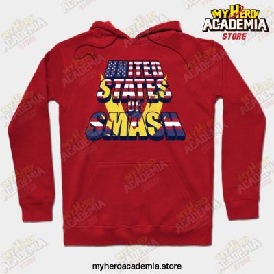 Mha United States Of Smash Hoodie Red / S