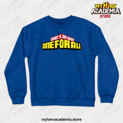 Midoriya One For All Crewneck Sweatshirt Blue / S