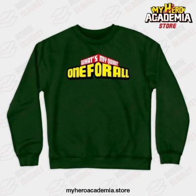 Midoriya One For All Crewneck Sweatshirt Green / S