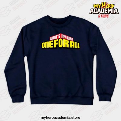 Midoriya One For All Crewneck Sweatshirt Navy Blue / M