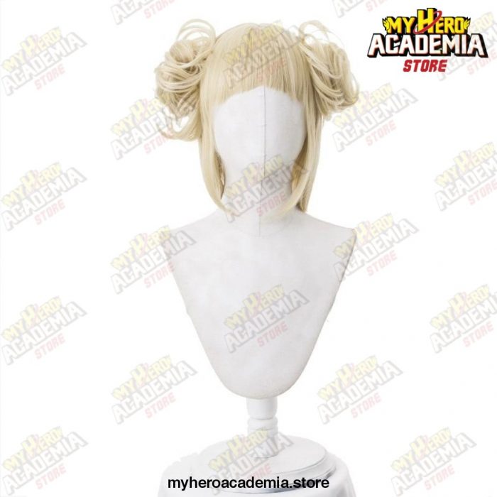 My Boku No Hero Academia Akademia Himiko Toga Short Light Blonde Ponytails Heat Resistant Cosplay