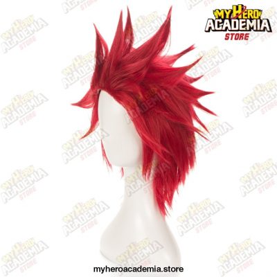 My Boku No Hero Academia Eijirou Kirishima Eijiro Short Red Heat Resistant Cosplay Costume Wig + Cap