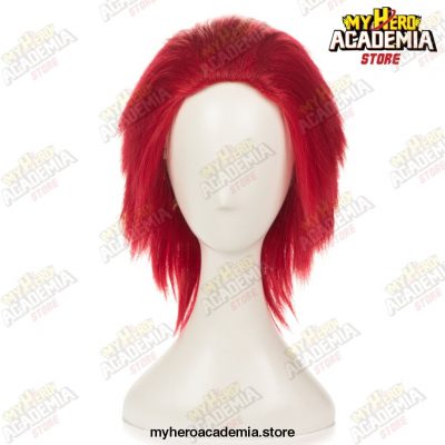 My Boku No Hero Academia Eijirou Kirishima Eijiro Short Red Heat Resistant Cosplay Costume Wig + Cap