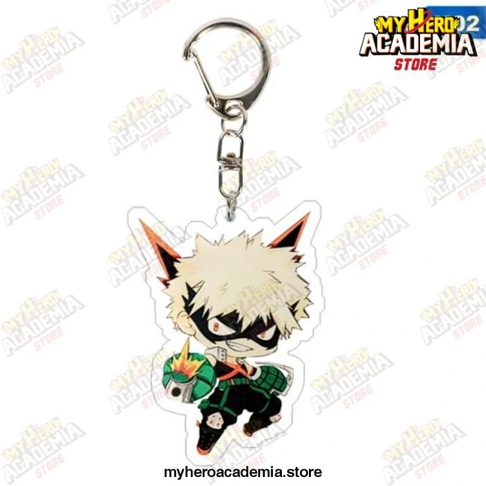 My Hero Academia Anime Acrylic Keyring Manga Figure Todoroki Shoto Bakugou Katsuki Midoriya Izuku