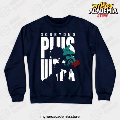 My Hero Academia Deku Plus Ultra Crewneck Sweatshirt Navy Blue / M