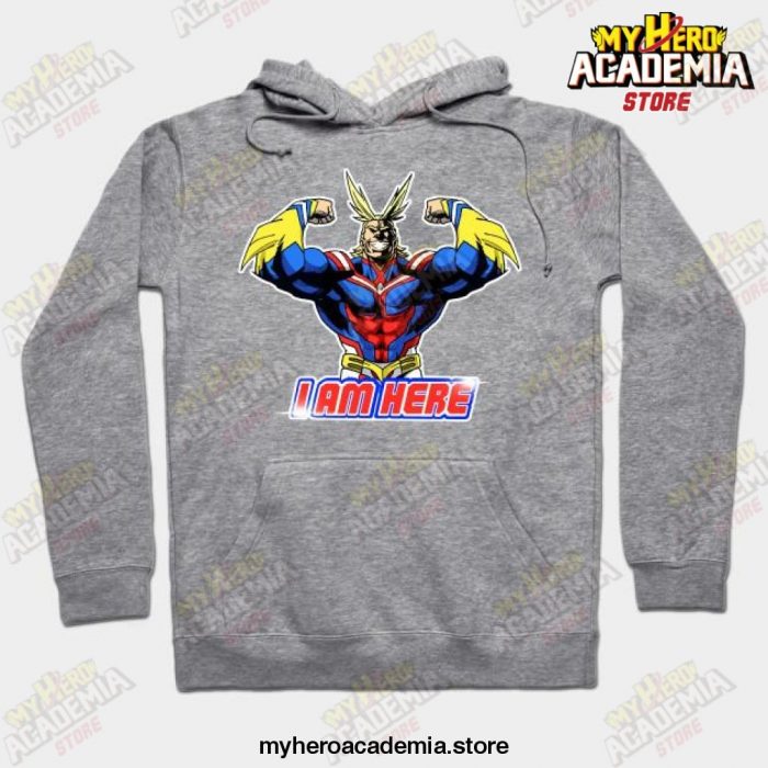 My Hero Academia I Am Here Hoodie Gray / S