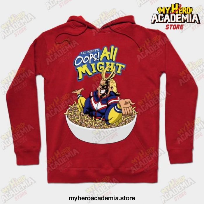 My Hero Academia Oops All Might Hoodie Red / S