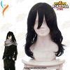 My Hero Academia Shouta Aizawa Eraser Head Cosplay Wig Black Long Wavy Curly Hair Boku No Akademia