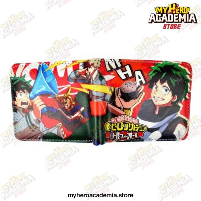 My Hero Academia Wallet Short Purse Anime Cartoon Wallets For Young With Card Holder Coin Pocket