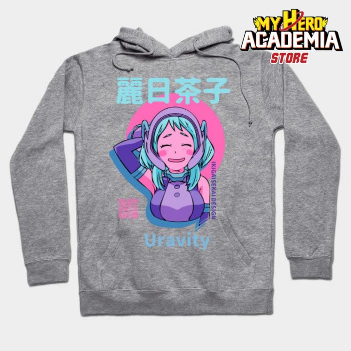 Aesthetic Ochaco Uraraka Hoodie Gray / S