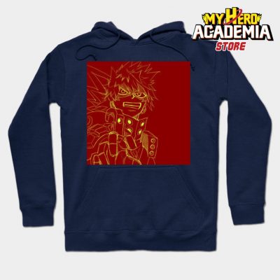 Katsuki Bakugou Artsy Hoodie Navy Blue / S