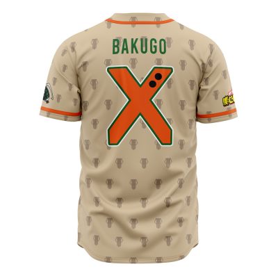 Blazing Bakugo My Hero Academia AOP Baseball Jersey BACK Mockup - My Hero Academia Store
