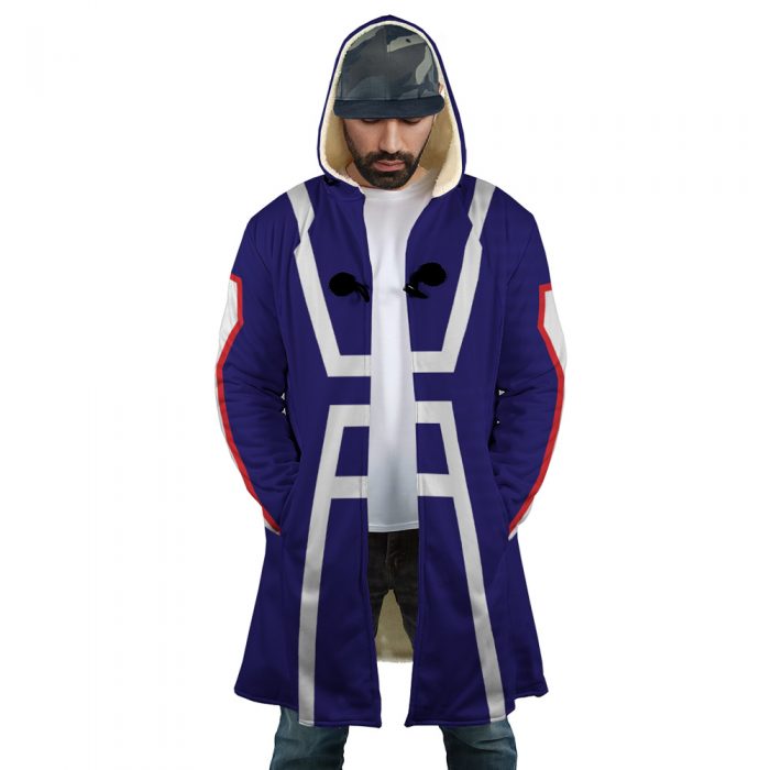 Gym Suit My Hero Academia AOP Hooded Cloak Coat FRONT Mockup - My Hero Academia Store