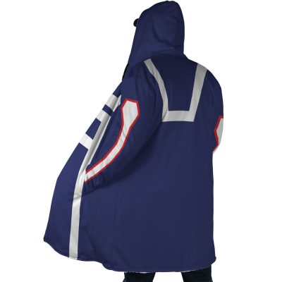 Gym Suit My Hero Academia Hooded Cloak Coat SIDE Mockup - My Hero Academia Store