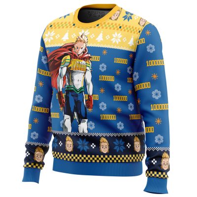 Lemillion Christmas My Hero Academia men sweatshirt SIDE FRONT mockup - My Hero Academia Store