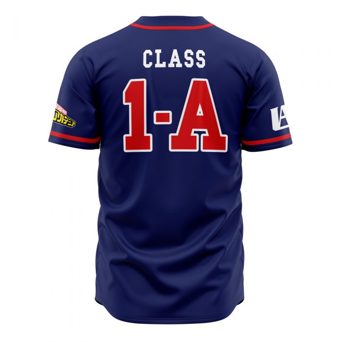 UA Training Uniform MHA AOP Baseball Jersey AOP Baseball Jersey BACK Mockup 1 - My Hero Academia Store