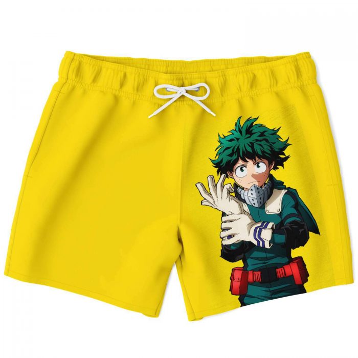 My Hero Academia Deku Yellow Swim Trunk