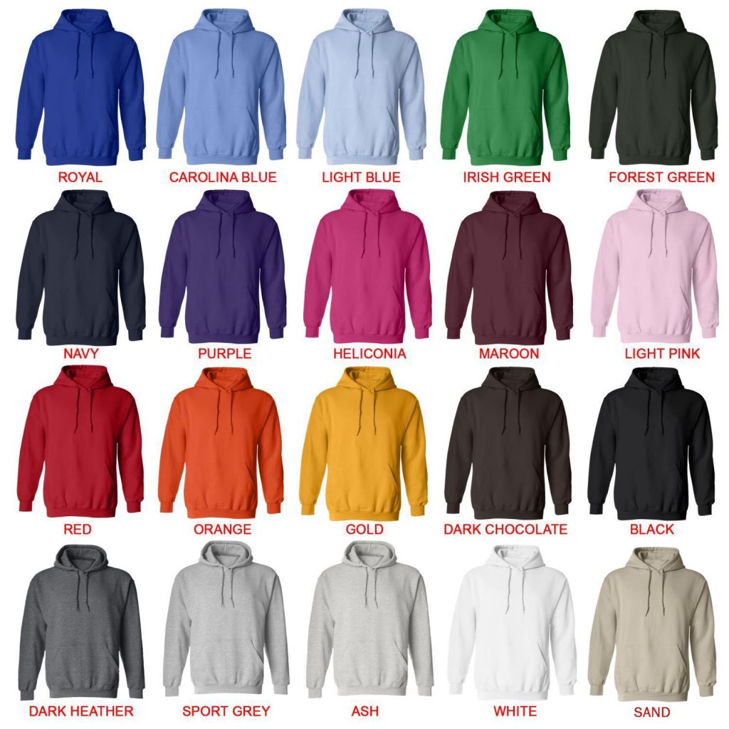 hoodie color chart - My Hero Academia Store